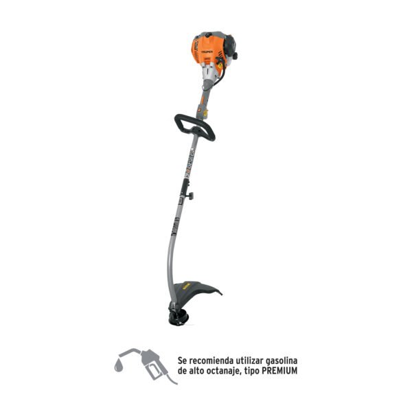 Desbrozadora a gasolina 26cc mango tipo D 17corte curva 12496