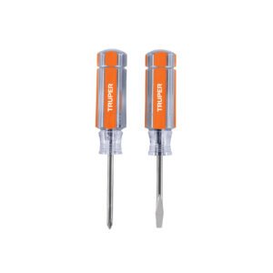 Dúo de mini desarmadores mango de acetato Truper 14199