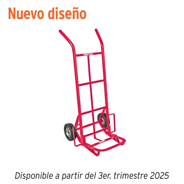 Diablo de carga de 100 kg ruedas sólidas balero sencillo 44475