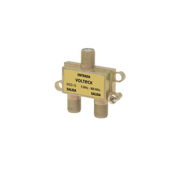 Divisor coaxial de 1 entrada y 2 salidas Volteck 48475