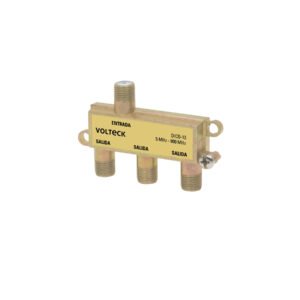 DICO-13.jpg Divisor coaxial de 1 entrada y 3 salidas Volteck 48476