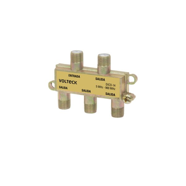 Divisor coaxial de 1 entrada y 4 salidas Volteck 48477