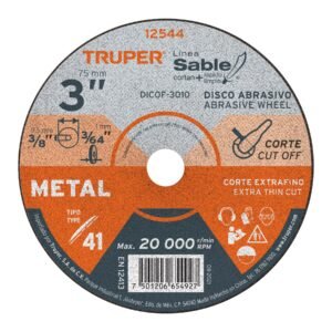 DICOF-3010.jpg Disco Tipo 41 de 3 x 1 mm corte fino de metal Sable 12544