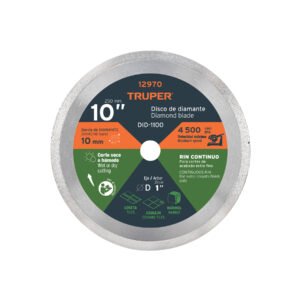 Disco de diamante de 10 x 2.2 mm rin continuo TRUPER 12970