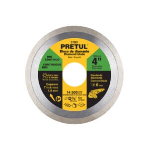 Disco de diamante de 4 x 1.8 mm rin continuo PRETUL 21001