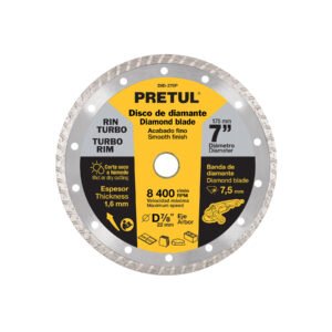 Disco de diamante de 7 x 1.6 mm rin turbo PRETUL 27018