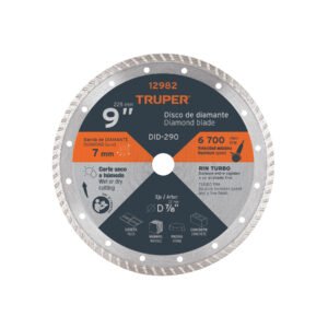 DID-290.jpg Disco de diamante de 9 x 3 mm rin turbo TRUPER 12982
