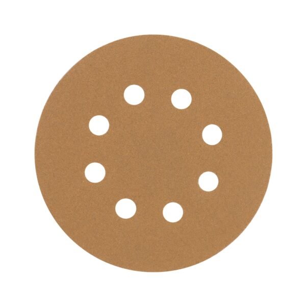 Paquete c/5 discos de lija 5 grano 120 8 perforaciones 17950