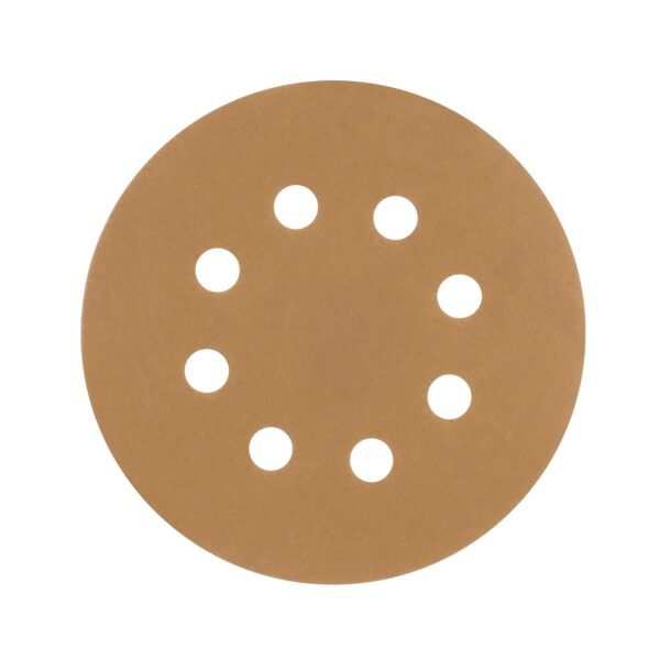 Paquete c/5 discos de lija 5 grano 220 8 perforaciones 103314