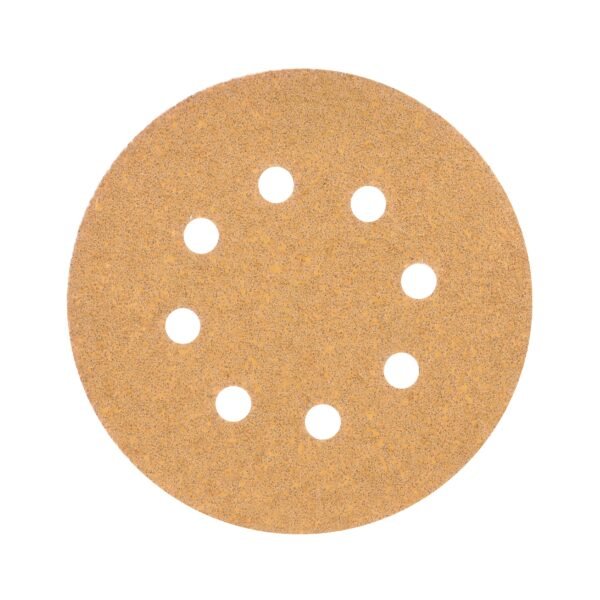 Paquete c/5 discos de lija 5 grano 40 8 perforaciones 17765