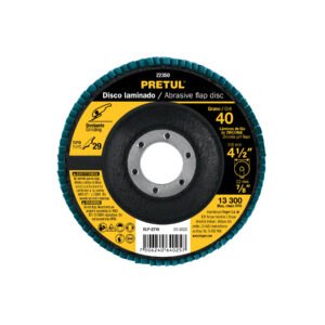 DLP-2716.jpg Disco laminado 4-1/2 grano 40 centro 7/8 fibra PRETUL 22350