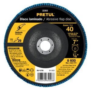 DLP-2730.jpg Disco laminado 7 grano 40 centro 7/8 fibra PRETUL 22353