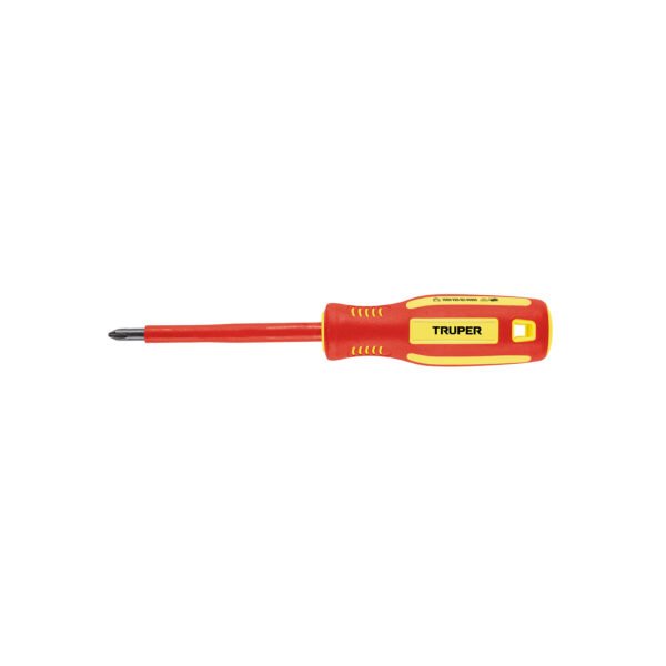 Desarmador dieléctrico de cruz 1/4 x 4 Truper 102241