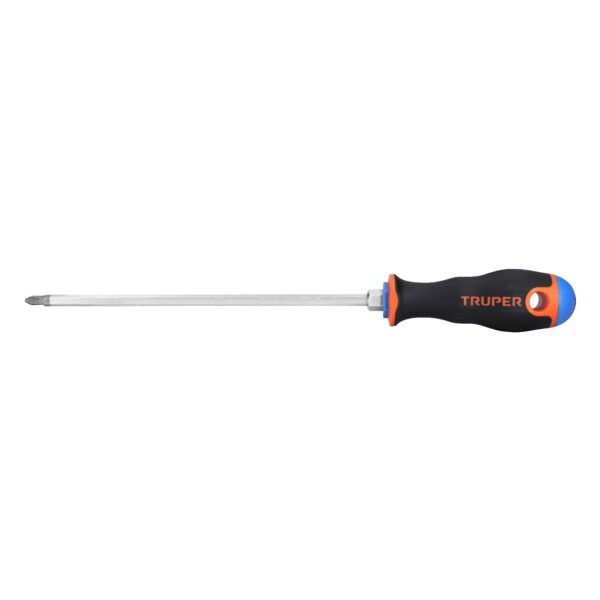 Desarmador de cruz 1/4 x 8 mango Comfort Grip Truper 14082