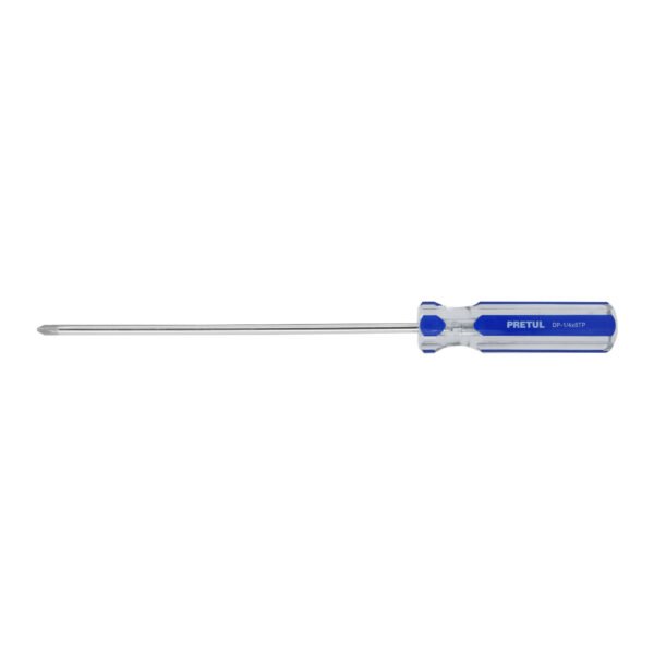 Desarmador de cruz 1/4 x 8 mango de PVC Pretul 21475