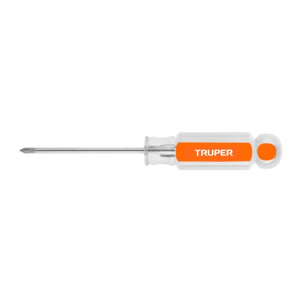 Desarmador de cruz 1/8 x 2-1/2 mango de acetato Truper 14050