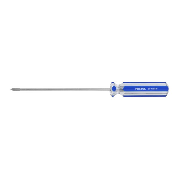 Desarmador de cruz 1/8 x 4 mango de PVC Pretul 28076