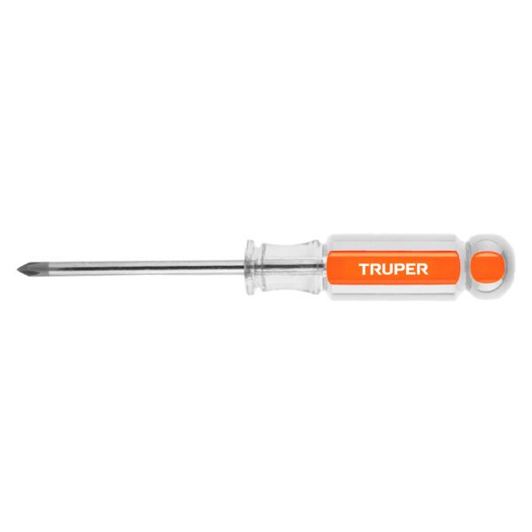 Desarmador de cruz 3/16 x 3 mango de acetato Truper 14062
