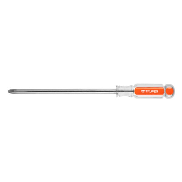 Desarmador de cruz 3/8 x 8 mango de acetato Truper 14086