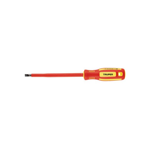 Desarmador dieléctrico plano 1/4 x 6 Truper 102243
