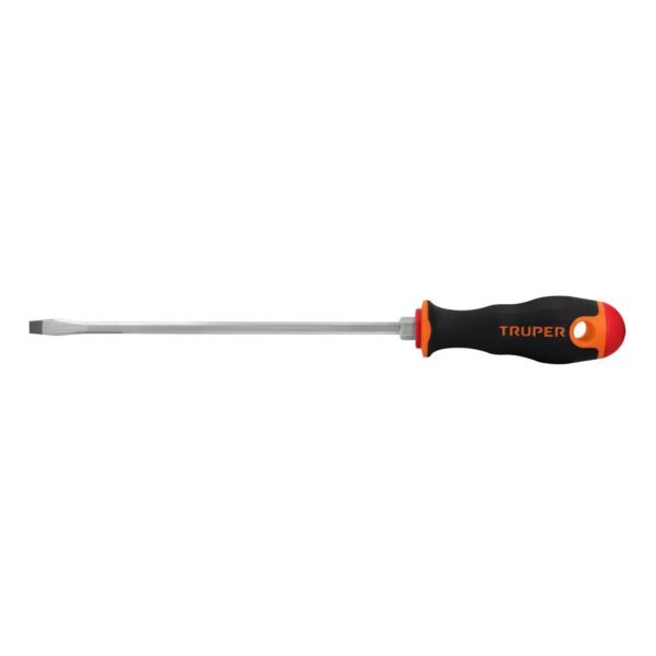 Desarmador plano 1/4 x 8 mango Comfort Grip Truper 100833