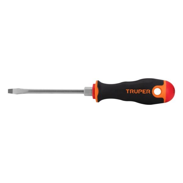 Desarmador plano 3/16 x 4 mango Comfort Grip Truper 13992