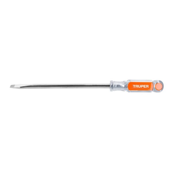 Desarmador plano 3/8 x 8 mango de acetato Truper 14008