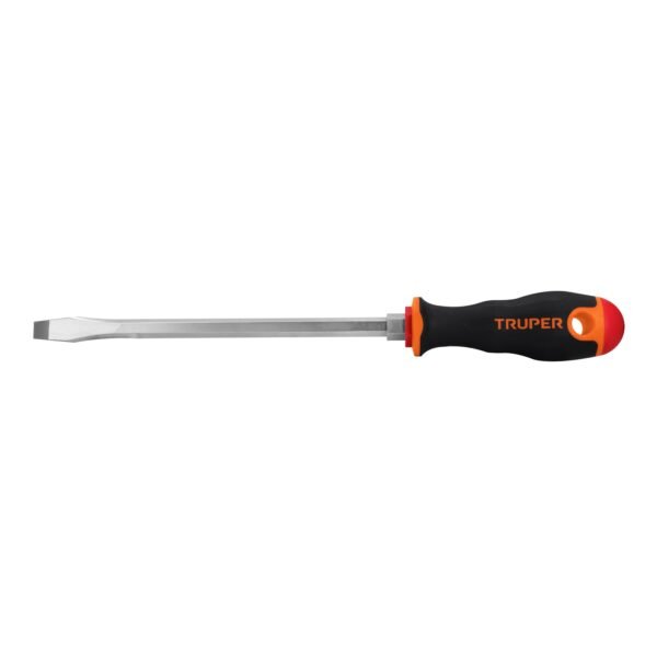 Desarmador plano 3/8 x 8 mango Comfort Grip Truper 100834