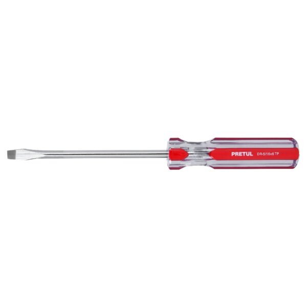 Desarmador plano 5/16 x 6 mango de PVC Pretul 21463