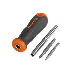 Desarmador 2 puntas dobles y barra con 2 cajas hexagonales 14200