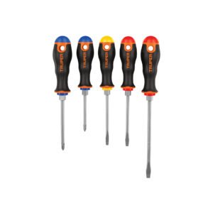 DTJ-5B.jpg Juego de 5 desarmadores mango Comfort Grip Truper 14138