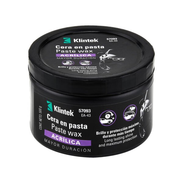 Cera pasta acrílica para auto 500 g KLINTEK 57093