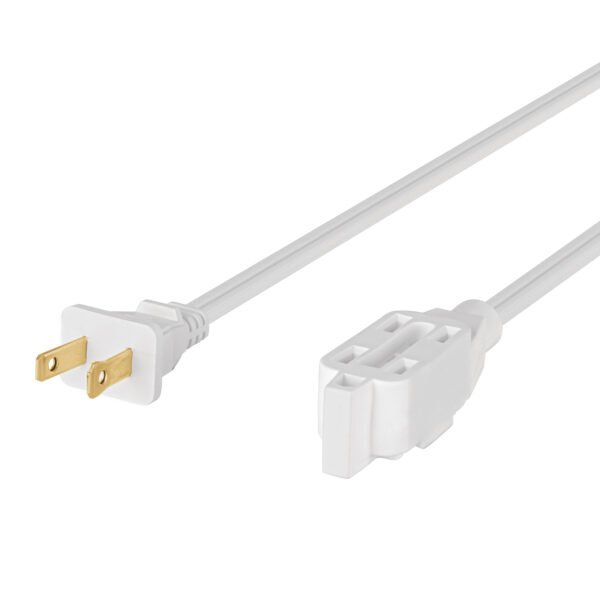 Extensión eléctrica doméstica 4 m clavija recta blanca 40153