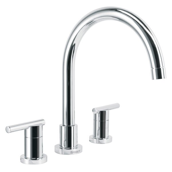 Mezcladora cromo cuello alto para fregadero Foset Element 49916