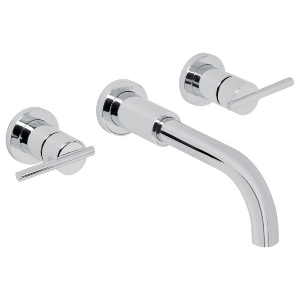 Mezcladora cromo de pared para lavabo Foset Element 49927