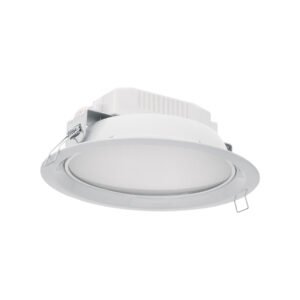 Luminario LED empotrado redondo de 12 W luz de día Volteck 48348