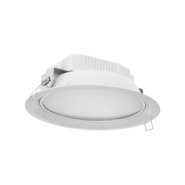 Luminario LED empotrado redondo de 12 W luz de día Volteck 48348