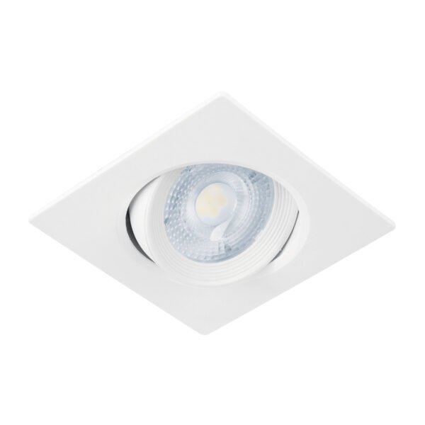 Luminario de LED 5 W empotrar cuadrado blanco spot dirigible 46947