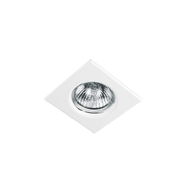 Luminario cuadrado blanco spot fijo lámpara no incluida 45566