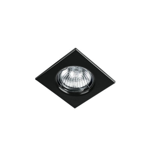Luminario cuadrado negro spot fijo lámpara no incluida 45567