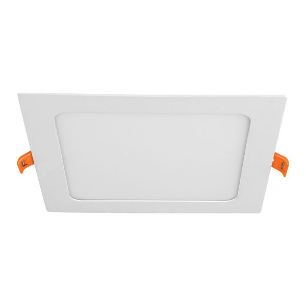 Luminario ultra delgado LED 12W empotrar cuadrado luz cálida 47407