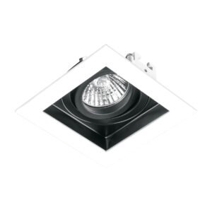 Luminario empotrable con 1 spot dirigible blanco VOLTECK 49544