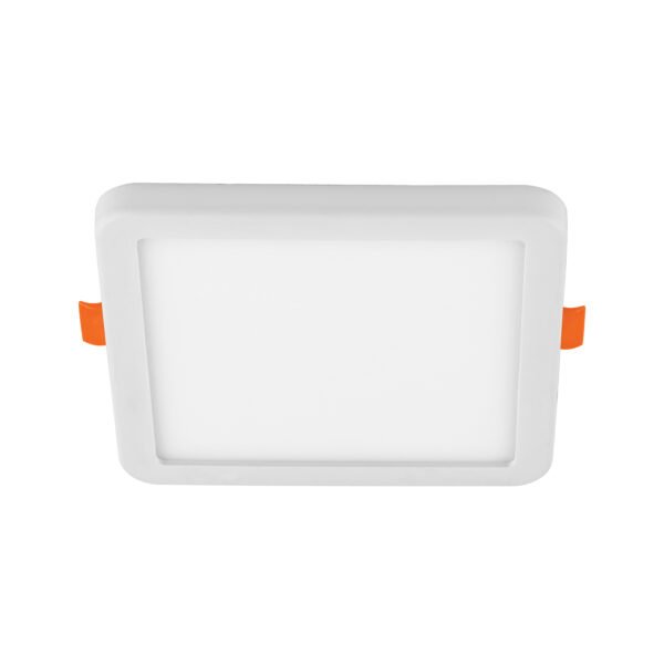 Luminario LED empotrable ajustable 8 W cuadrado luz de día 45670