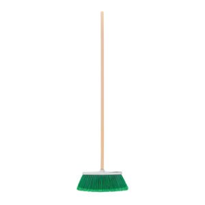 ES-220C.jpg Escoba grande tipo cepillo cerdas de PVC bastón de madera 57055