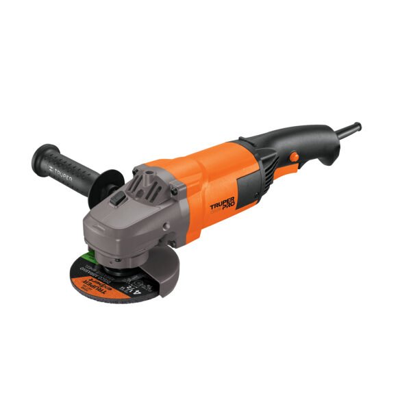 Esmeriladora angular 4-1/2 1300W TRUPER PRO 16684