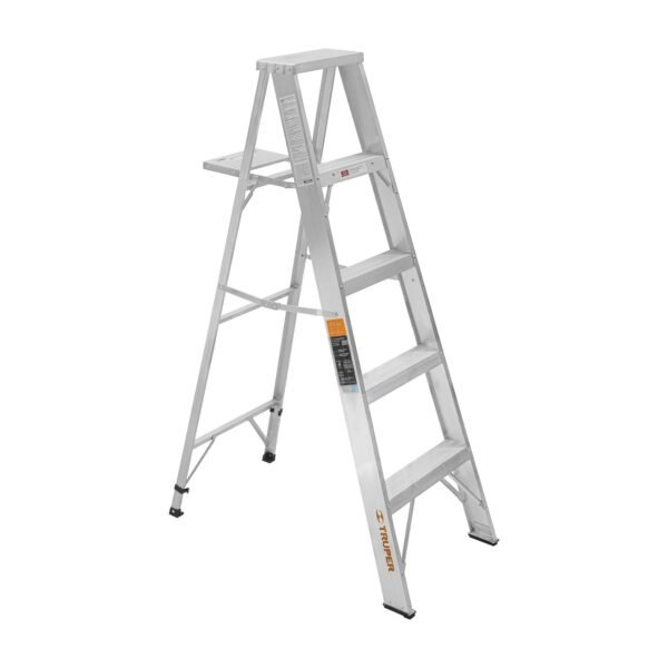 Escalera de tijera 100% aluminio tipo ll 4 peldaños Truper 10445