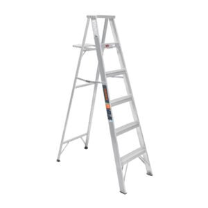 Escalera de tijera 100% aluminio tipo ll 5 peldaños Truper 10450
