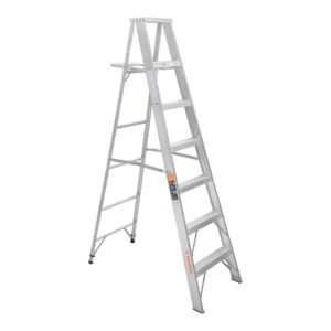 Escalera de tijera 100% aluminio tipo ll 6 peldaños Truper 10459