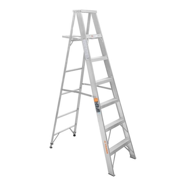 Escalera de tijera 100% aluminio tipo ll 6 peldaños Truper 10459