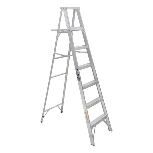 Escalera de tijera 100% aluminio tipo lll 6 peldaños Truper 10442